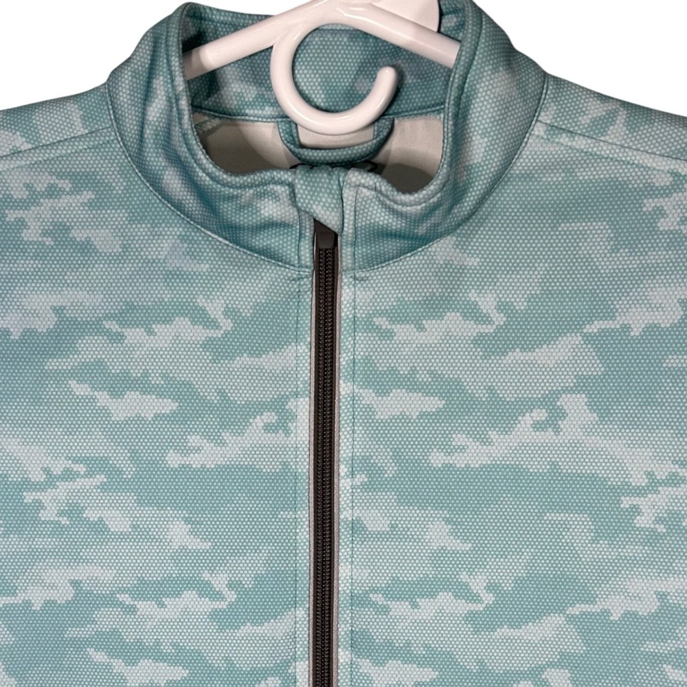 Garb Inc Brady Teen Full Zip Jacket Camo Blue‎ Youth Size Age 13-14 UPF 50+